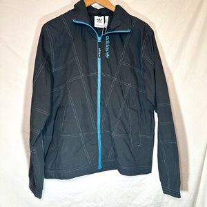 Adidas Originals Men’s GD5605 Adventure Track LS Pockets Black Top Jacket Sz S